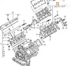Головка двигуна Audi A4 S4 B6 8E 8H 06C103067Q 06C103067QX